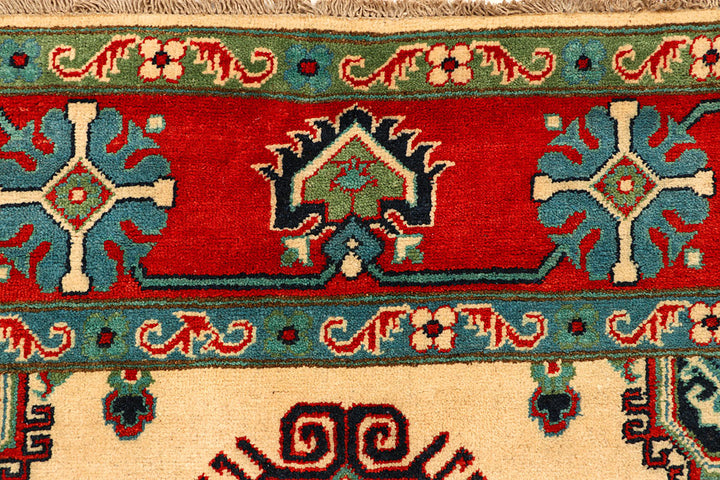 Navajo White Kazak 6' x 7' 7 - No. 66515 - ALRUG Rug Store