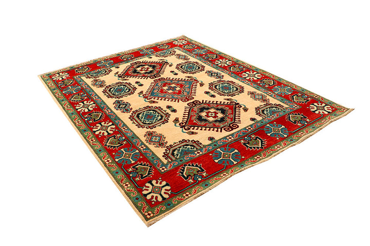 Navajo White Kazak 6' x 7' 7 - No. 66515 - ALRUG Rug Store