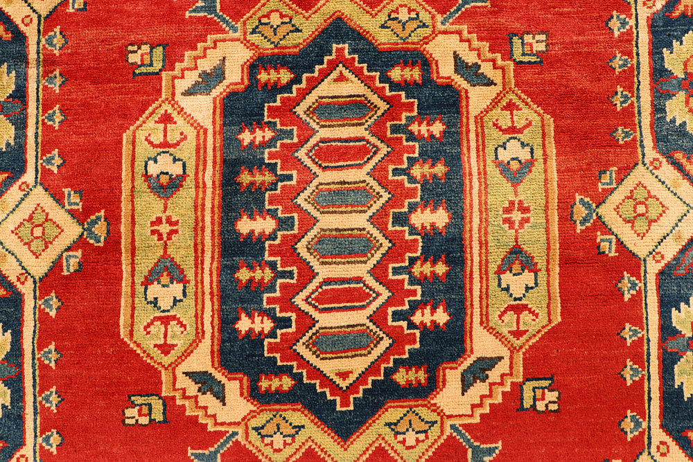 Tomato Kazak 5' 8 x 7' 9 - No. 66516 - ALRUG Rug Store