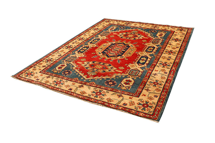 Tomato Kazak 5' 8 x 7' 9 - No. 66516 - ALRUG Rug Store