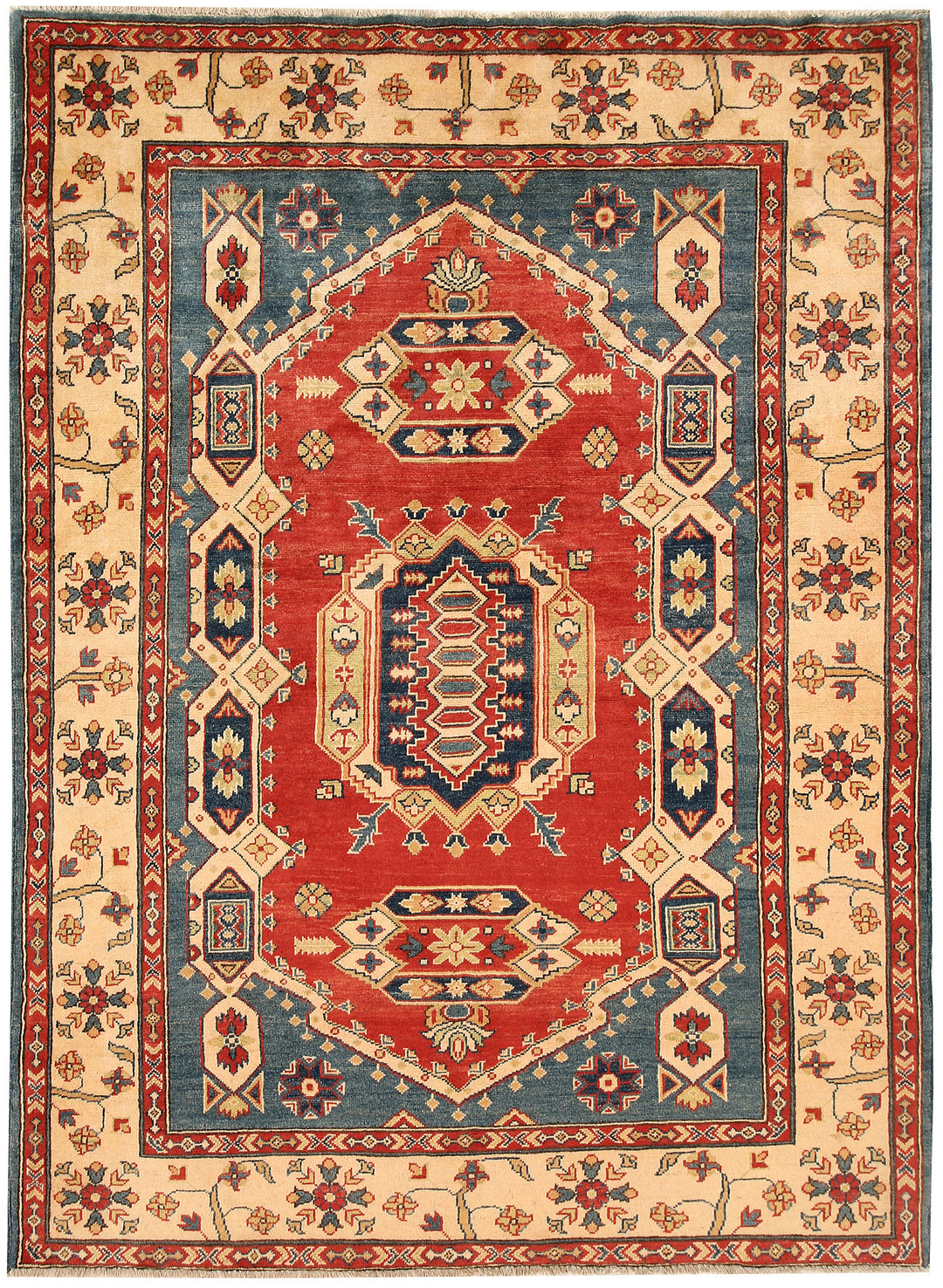 Tomato Kazak 5' 8 x 7' 9 - No. 66516 - ALRUG Rug Store