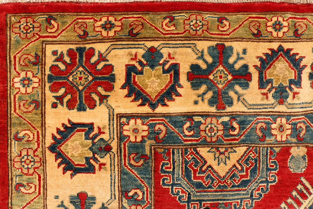 Firebrick Kazak 6' 7 x 10' 3 - No. 66517 - ALRUG Rug Store