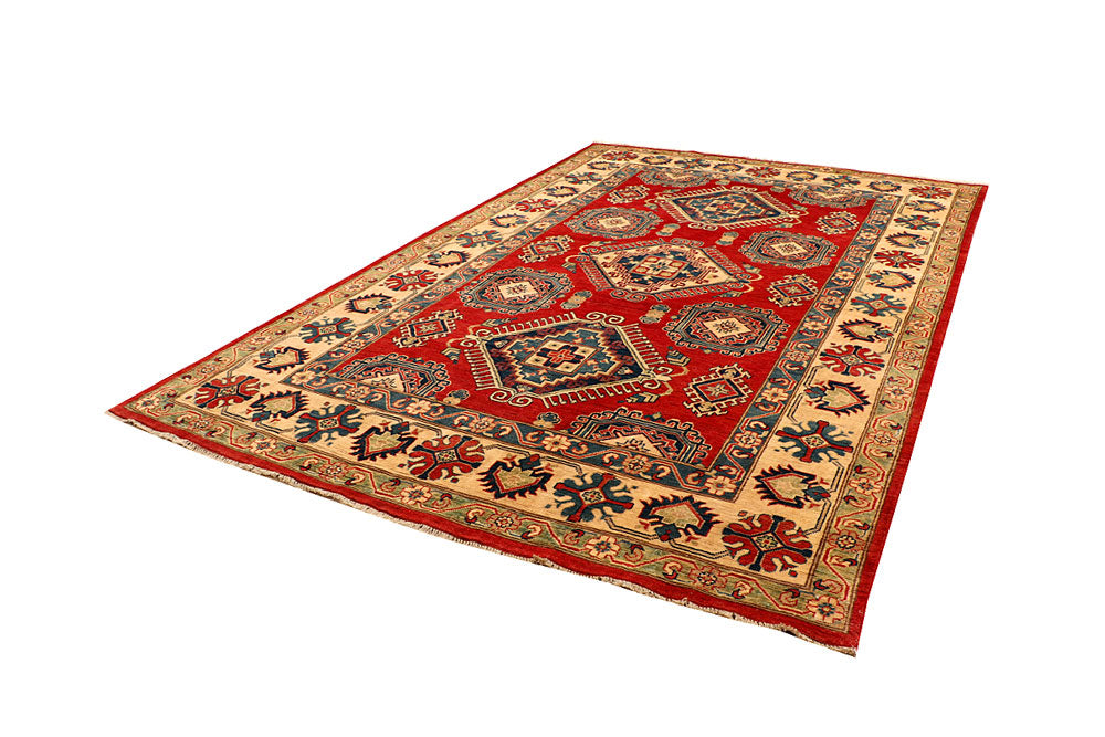 Firebrick Kazak 6' 7 x 10' 3 - No. 66517 - ALRUG Rug Store