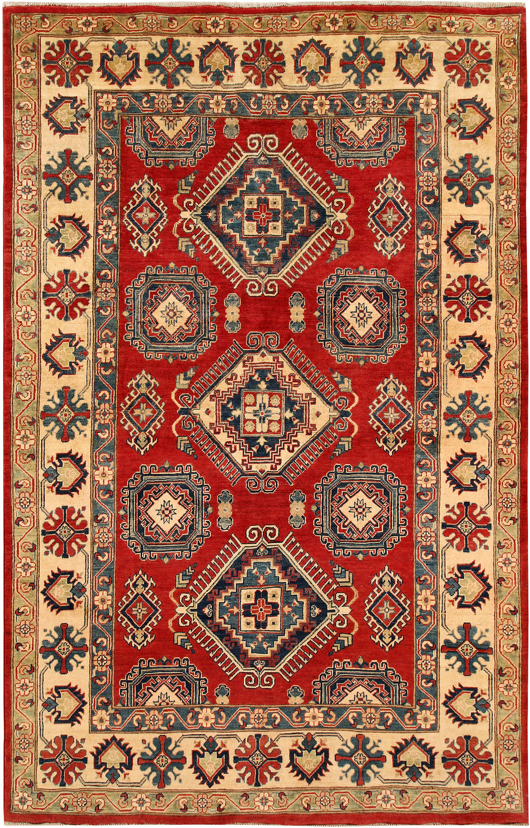 Firebrick Kazak 6' 7 x 10' 3 - No. 66517 - ALRUG Rug Store