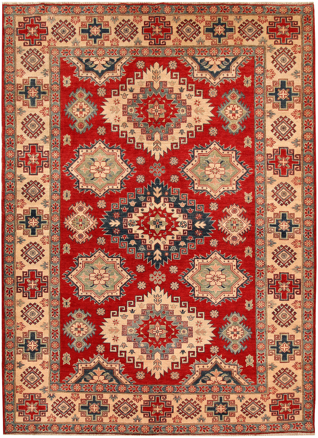 Firebrick Kazak 6' 10 x 9' 2 - No. 66520 - ALRUG Rug Store