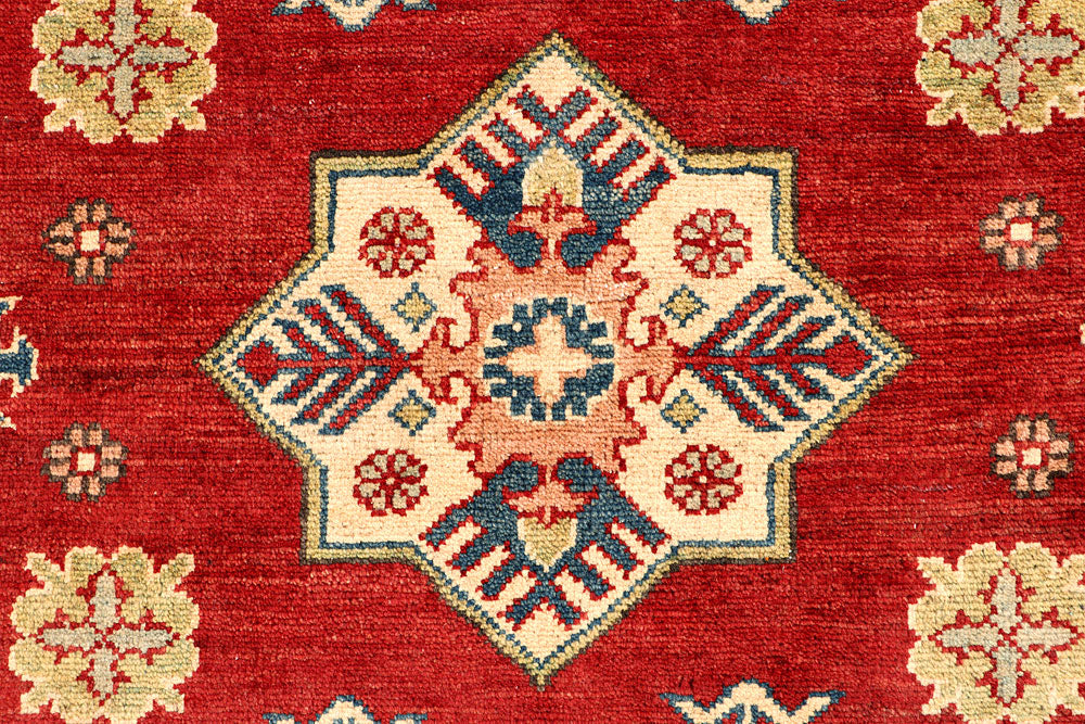 Firebrick Kazak 3' 4 x 4' 11 - No. 66521 - ALRUG Rug Store