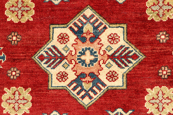 Firebrick Kazak 3' 4 x 4' 11 - No. 66521 - ALRUG Rug Store