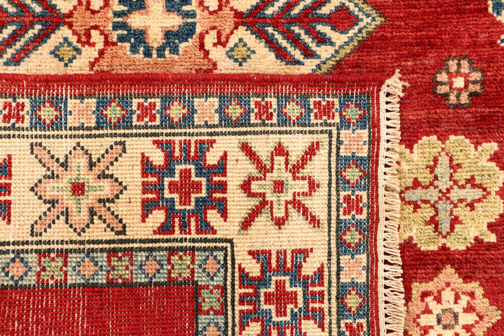 Firebrick Kazak 3' 4 x 4' 11 - No. 66521 - ALRUG Rug Store