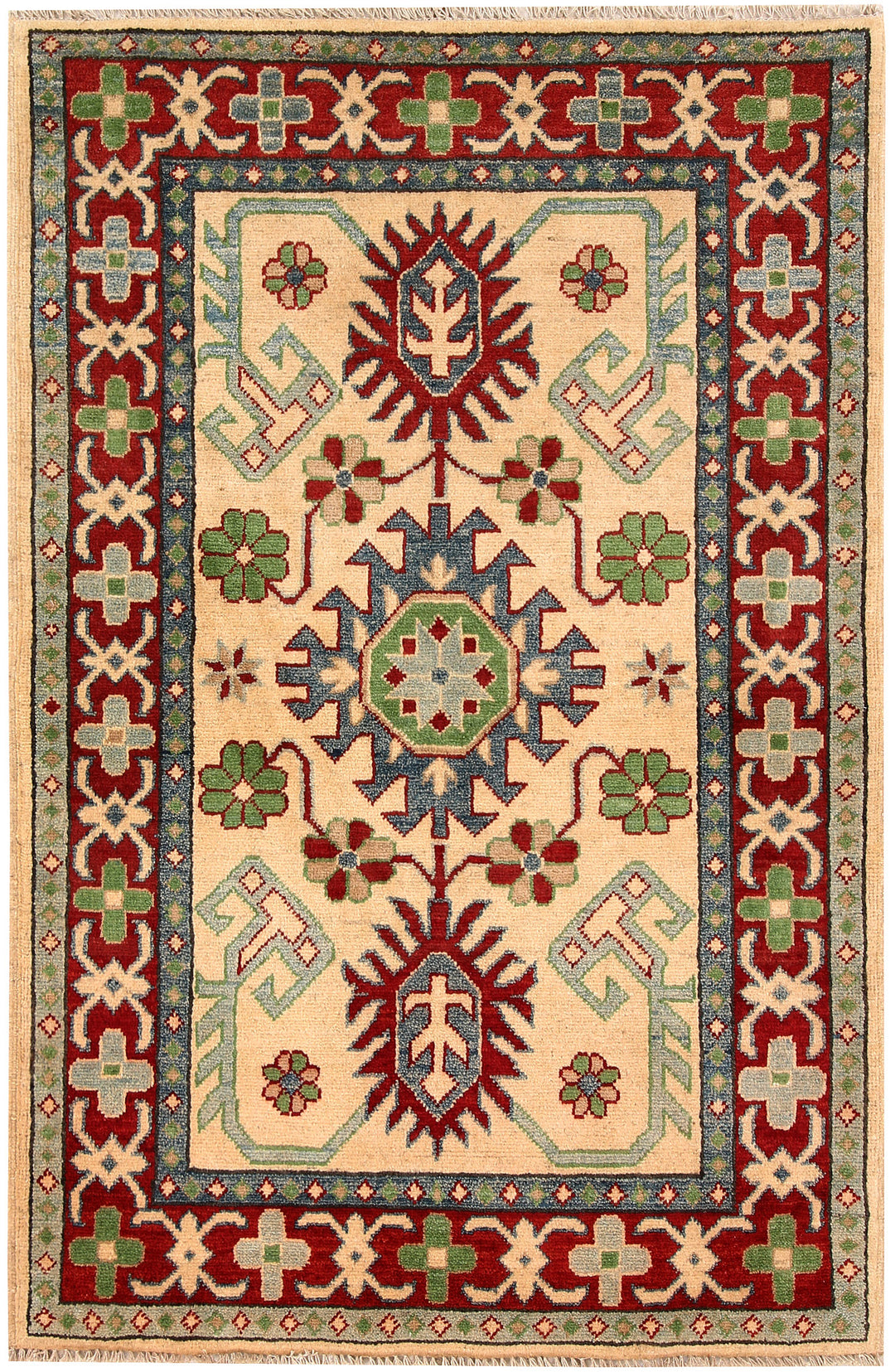 Firebrick Kazak 3' 1 x 4' 9 - No. 66523 - ALRUG Rug Store