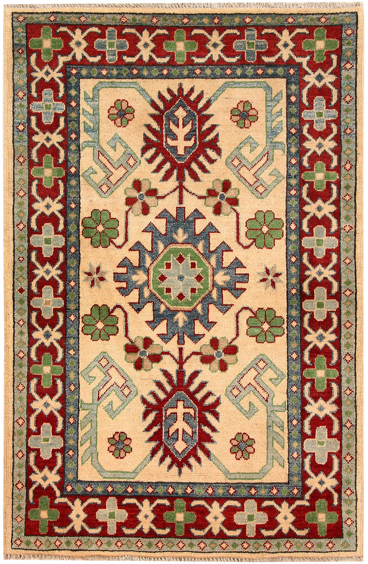 Firebrick Kazak 3' 1 x 4' 9 - No. 66523 - ALRUG Rug Store