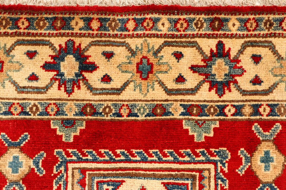 Firebrick Kazak 3' 3 x 4' 8 - No. 66524 - ALRUG Rug Store