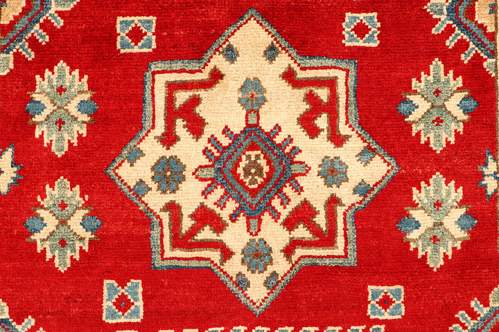 Firebrick Kazak 3' 3 x 4' 8 - No. 66524 - ALRUG Rug Store
