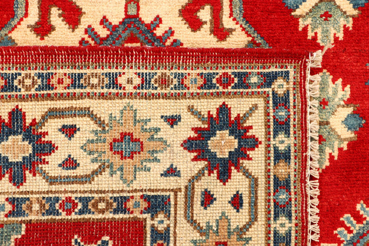 Firebrick Kazak 3' 3 x 4' 8 - No. 66524 - ALRUG Rug Store