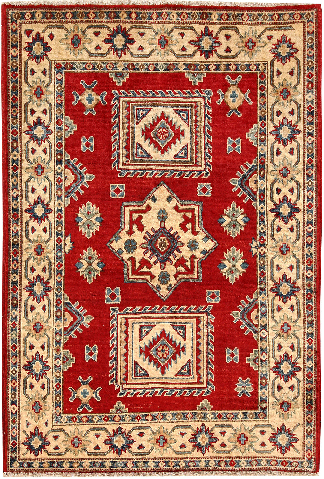 Firebrick Kazak 3' 3 x 4' 8 - No. 66524 - ALRUG Rug Store