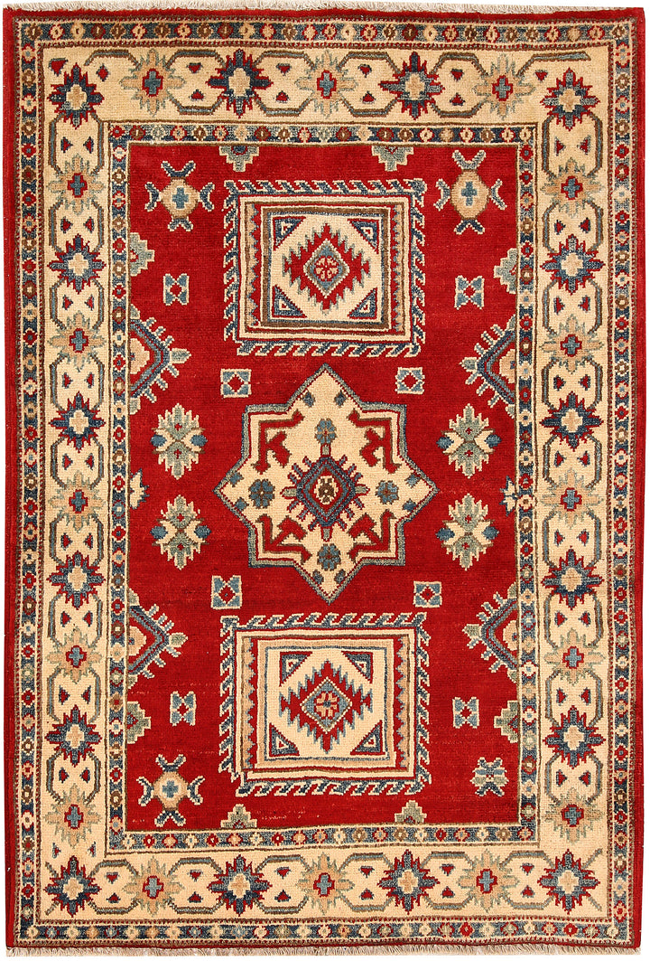 Firebrick Kazak 3' 3 x 4' 8 - No. 66524 - ALRUG Rug Store
