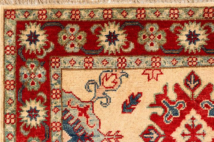 Cornsilk Kazak 3' 3 x 5' 1 - No. 66525 - ALRUG Rug Store