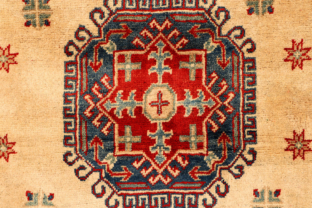 Navajo White Kazak 3' 3 x 4' 10 - No. 66529 - ALRUG Rug Store