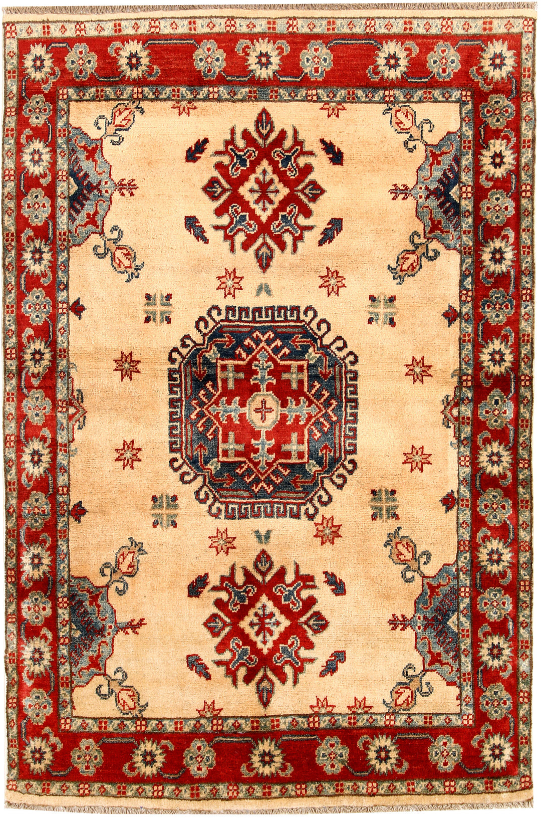Navajo White Kazak 3' 3 x 4' 10 - No. 66529 - ALRUG Rug Store