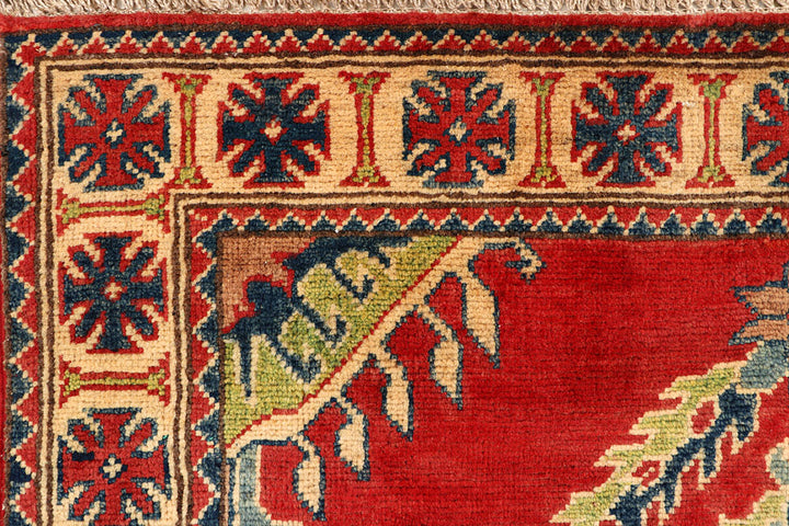 Firebrick Kazak 3' 5 x 5' - No. 66530 - ALRUG Rug Store