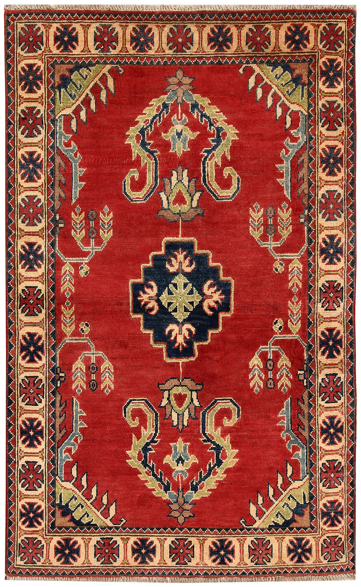 Firebrick Kazak 3' 5 x 5' - No. 66530 - ALRUG Rug Store