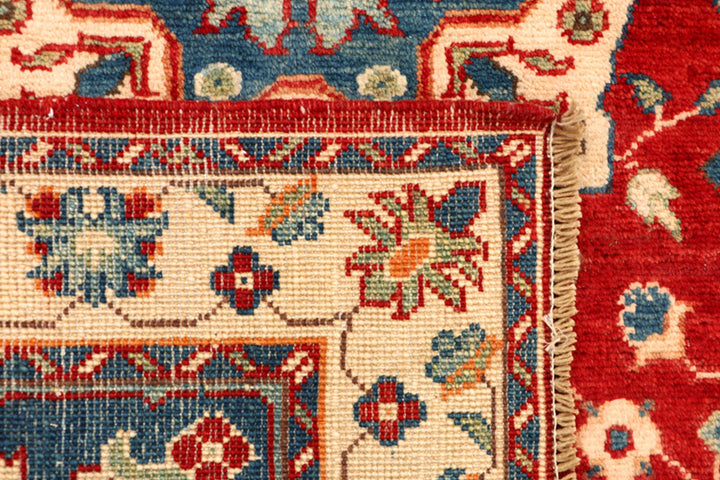 Firebrick Kazak 3' 4 x 4' 11 - No. 66531 - ALRUG Rug Store