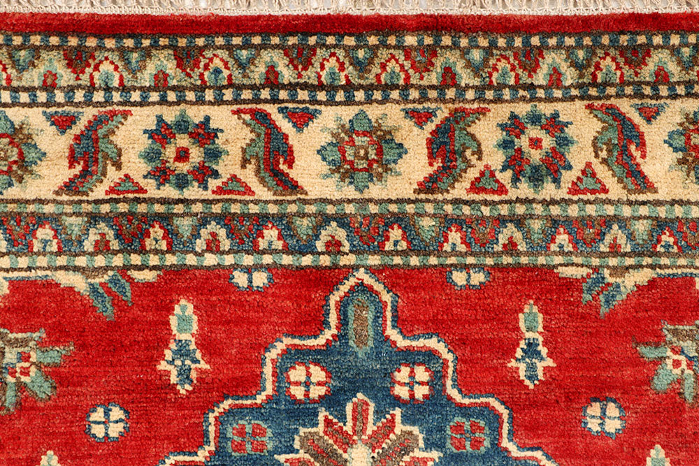 Firebrick Kazak 3' 5 x 5' 1 - No. 66532 - ALRUG Rug Store