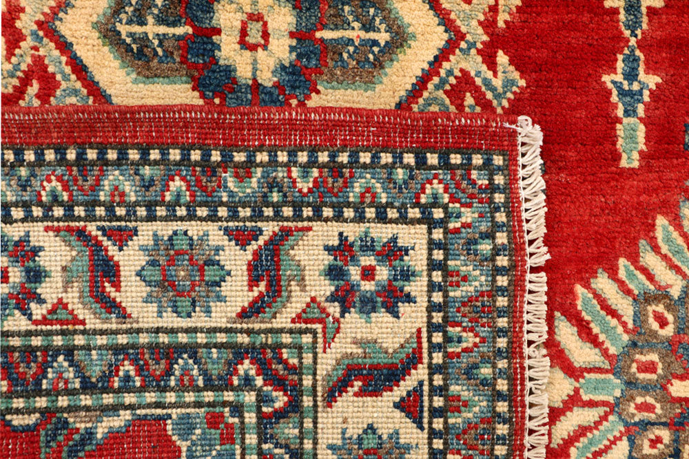 Firebrick Kazak 3' 5 x 5' 1 - No. 66532 - ALRUG Rug Store