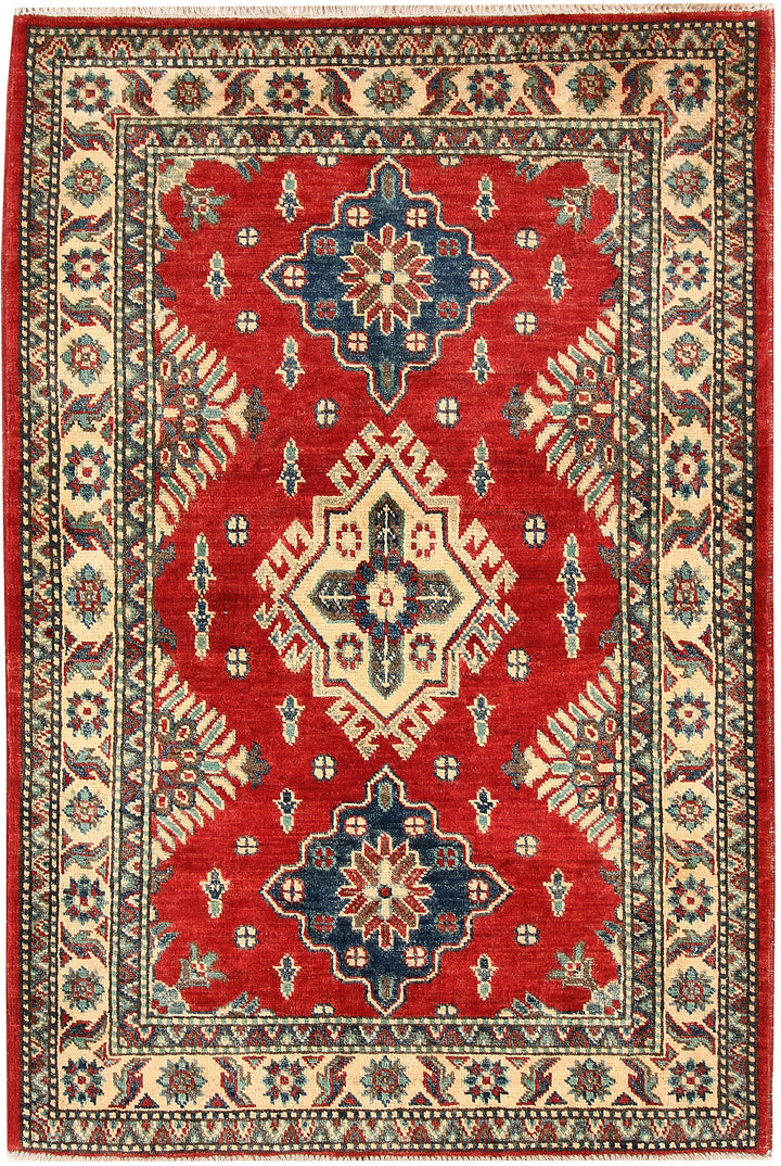 Firebrick Kazak 3' 5 x 5' 1 - No. 66532 - ALRUG Rug Store