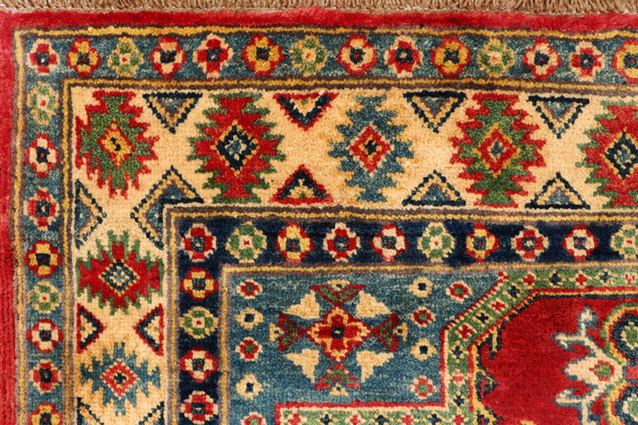 Firebrick Kazak 3' 5 x 4' 9 - No. 66534 - ALRUG Rug Store
