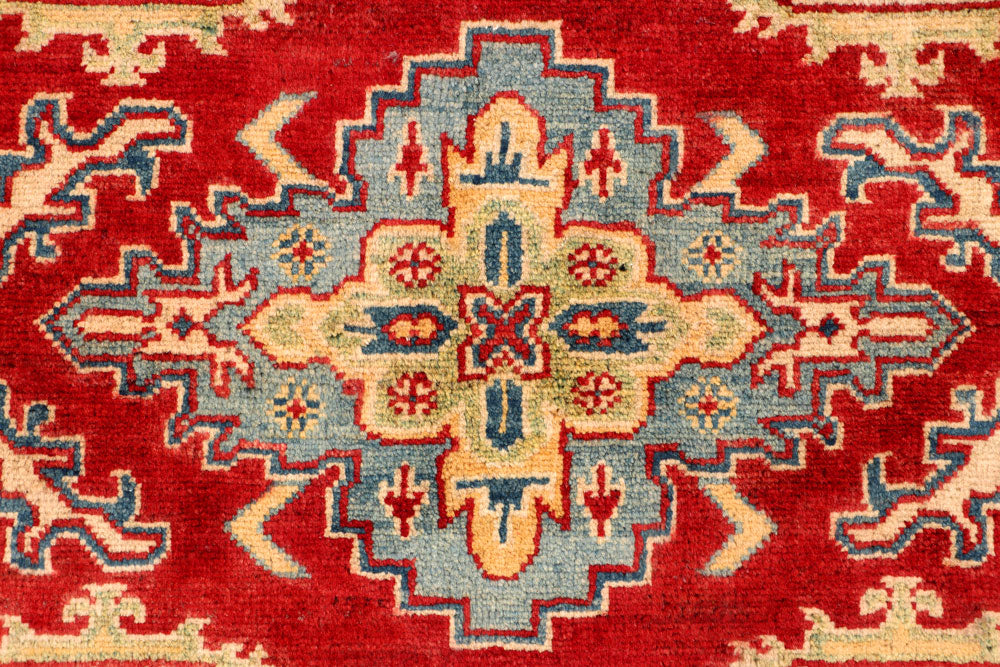 Firebrick Kazak 3' 4 x 4' 9 - No. 66535 - ALRUG Rug Store