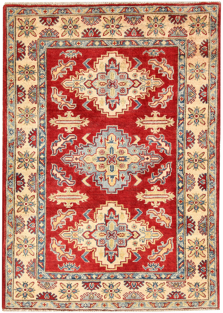 Firebrick Kazak 3' 4 x 4' 9 - No. 66535 - ALRUG Rug Store