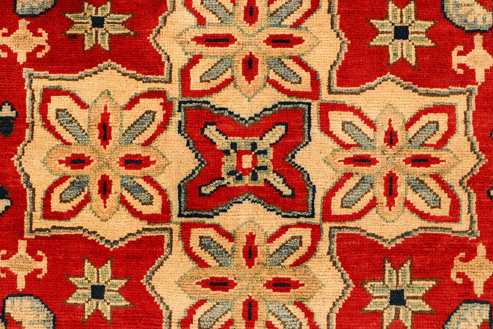 Tomato Kazak 3' 3 x 4' 9 - No. 66537 - ALRUG Rug Store