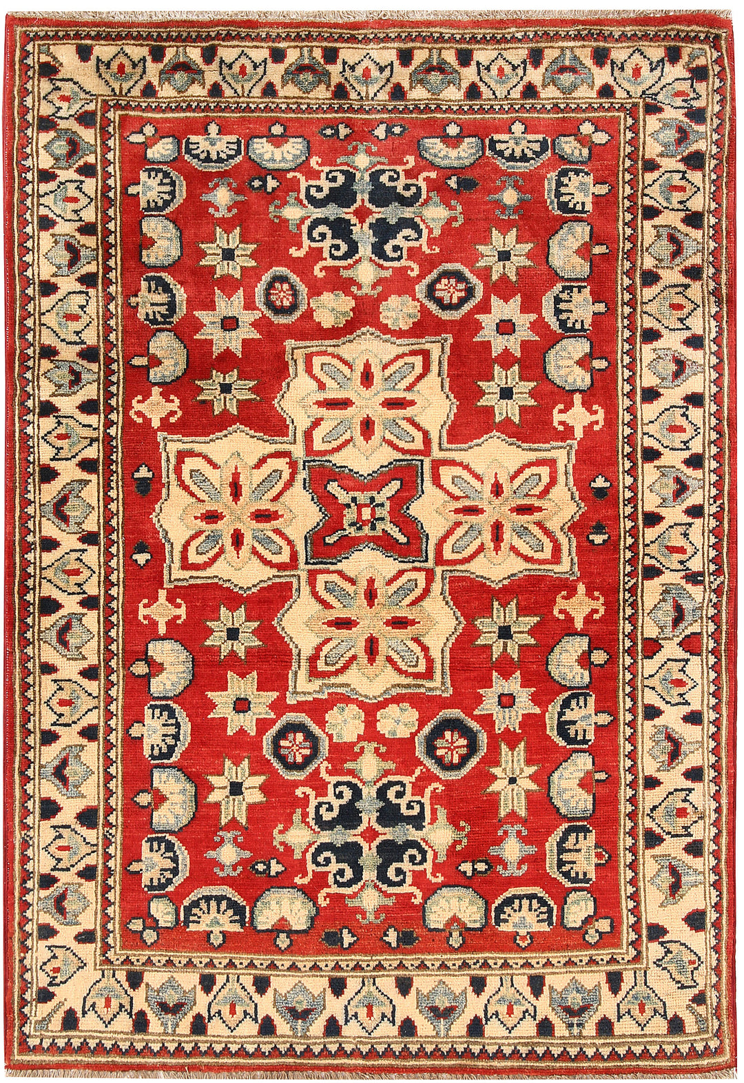 Tomato Kazak 3' 3 x 4' 9 - No. 66537 - ALRUG Rug Store