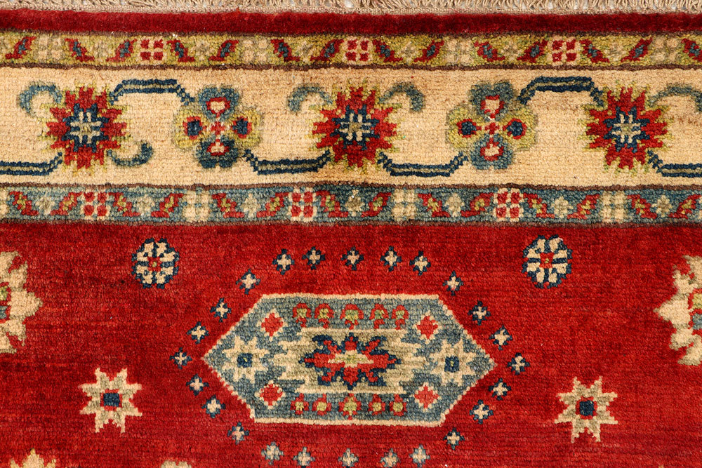 Firebrick Kazak 3' 4 x 5' 1 - No. 66538 - ALRUG Rug Store