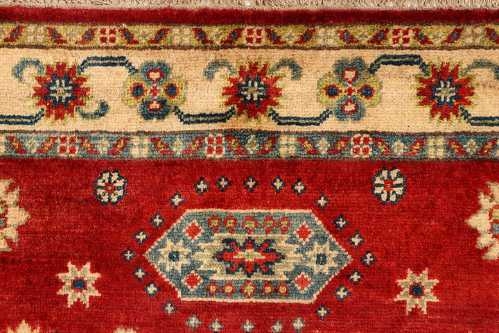 Firebrick Kazak 3' 4 x 5' 1 - No. 66538 - ALRUG Rug Store