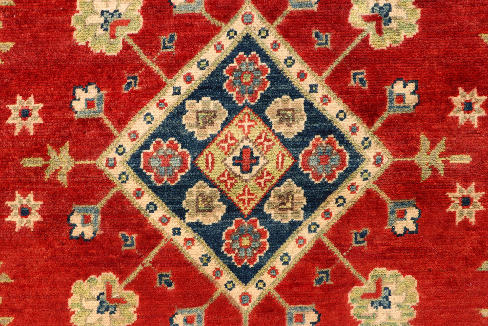 Firebrick Kazak 3' 4 x 5' 1 - No. 66538 - ALRUG Rug Store
