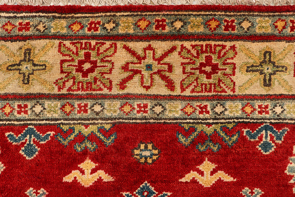 Firebrick Kazak 3' 4 x 4' 9 - No. 66539 - ALRUG Rug Store