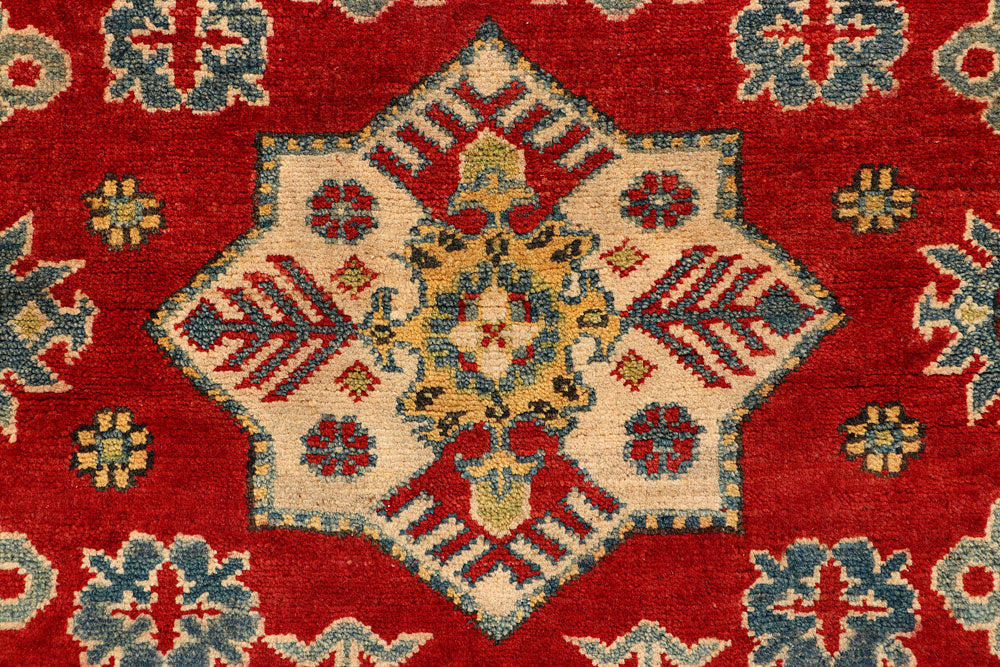 Firebrick Kazak 3' 4 x 4' 9 - No. 66539 - ALRUG Rug Store