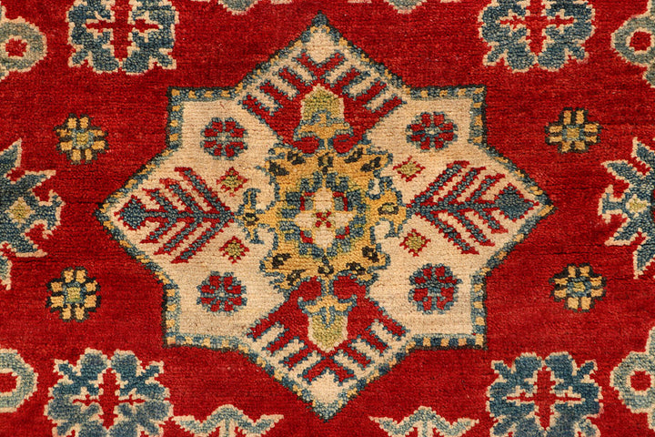 Firebrick Kazak 3' 4 x 4' 9 - No. 66539 - ALRUG Rug Store