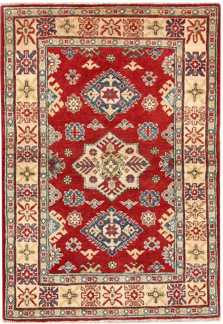 Firebrick Kazak 3' 4 x 4' 9 - No. 66539 - ALRUG Rug Store