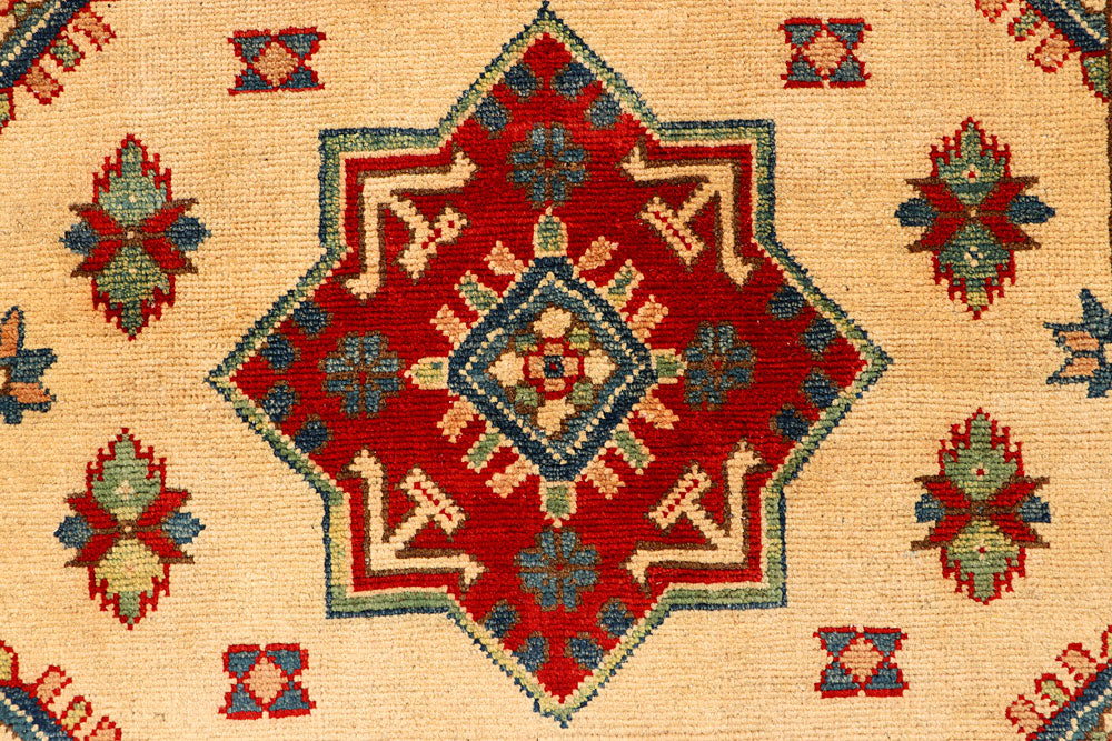 Bisque Kazak 3' 3 x 4' 10 - No. 66540 - ALRUG Rug Store
