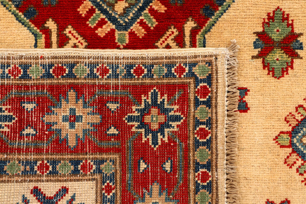 Bisque Kazak 3' 3 x 4' 10 - No. 66540 - ALRUG Rug Store