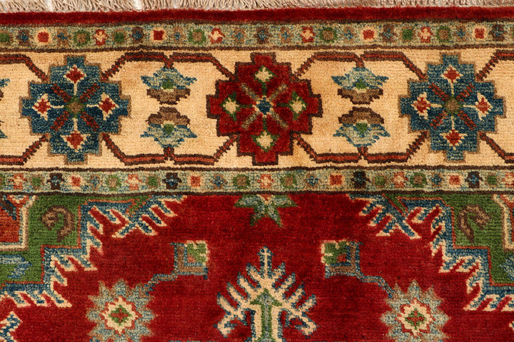 Firebrick Kazak 3' 4 x 4' 10 - No. 66541 - ALRUG Rug Store