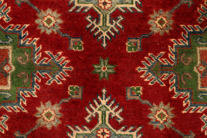 Firebrick Kazak 3' 4 x 4' 10 - No. 66541 - ALRUG Rug Store