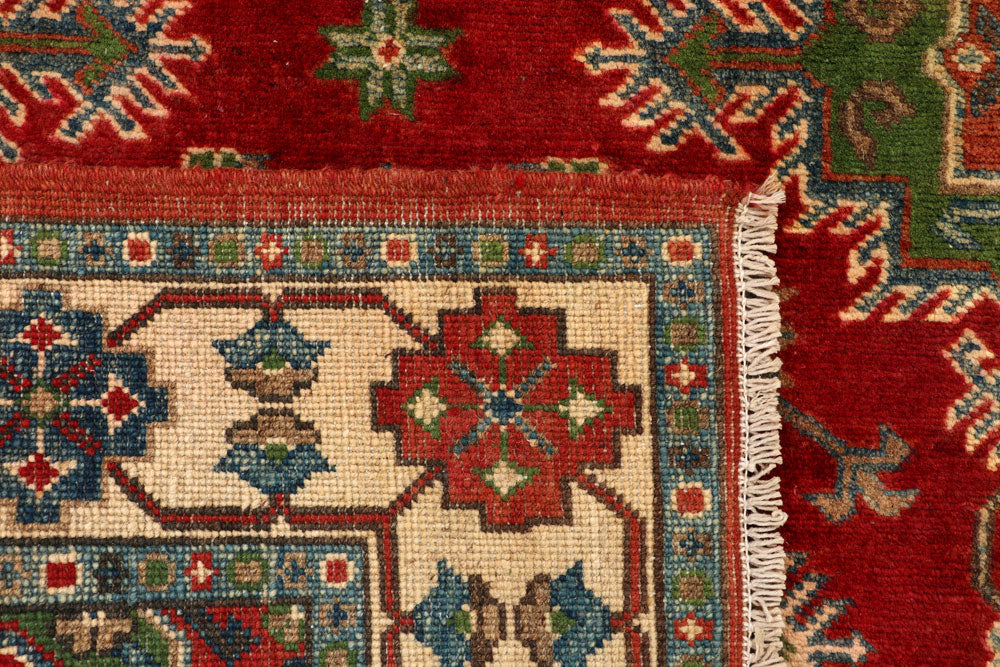 Firebrick Kazak 3' 4 x 4' 10 - No. 66541 - ALRUG Rug Store