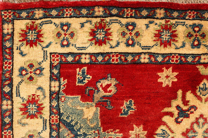 Firebrick Kazak 3' 4 x 4' 11 - No. 66542 - ALRUG Rug Store