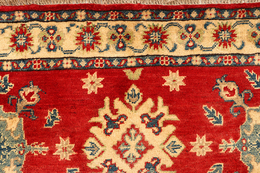 Firebrick Kazak 3' 4 x 4' 11 - No. 66542 - ALRUG Rug Store