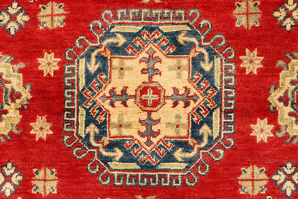 Firebrick Kazak 3' 4 x 4' 11 - No. 66542 - ALRUG Rug Store