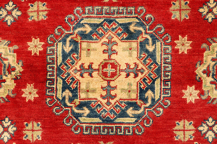 Firebrick Kazak 3' 4 x 4' 11 - No. 66542 - ALRUG Rug Store