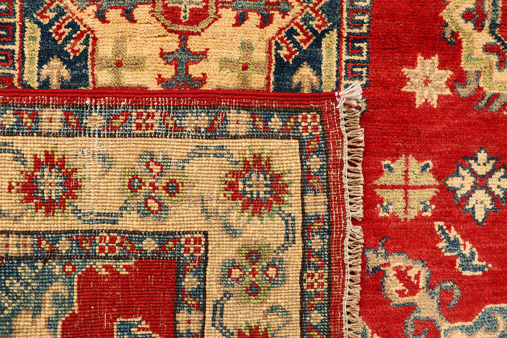 Firebrick Kazak 3' 4 x 4' 11 - No. 66542 - ALRUG Rug Store